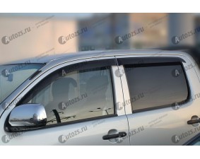 Дефлекторы боковых окон Toyota Hilux VII Рестайлинг (2011+)